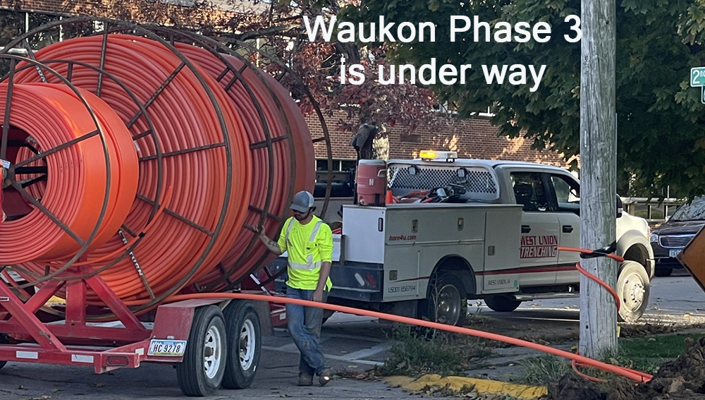 Fiber Project in Waukon