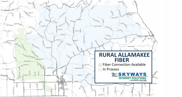 Rural Allamakee Fiber Map