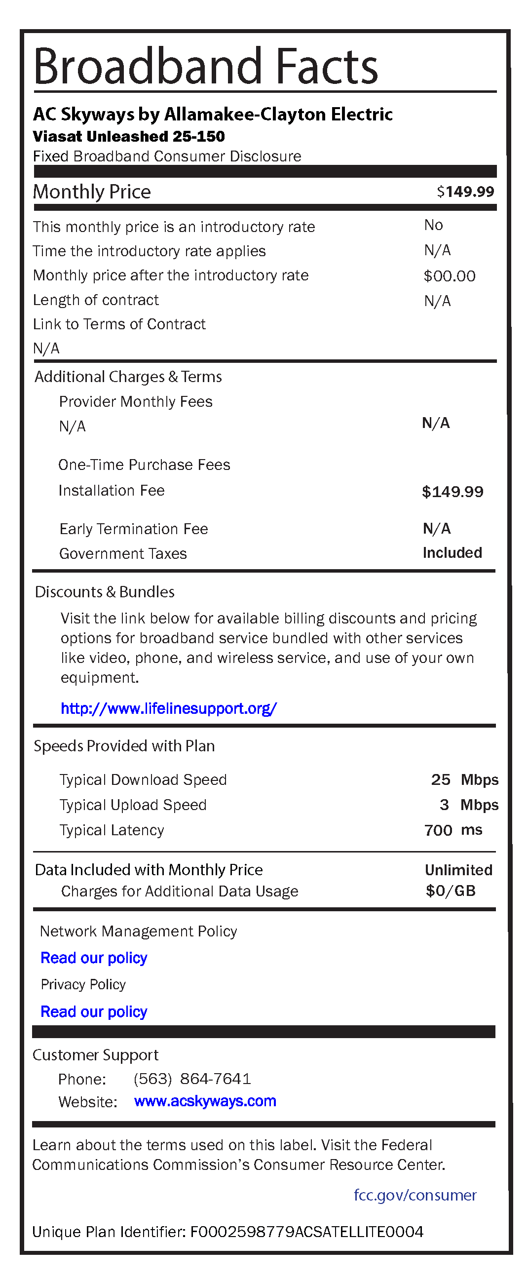 Viasat Unleashed Broadband Label