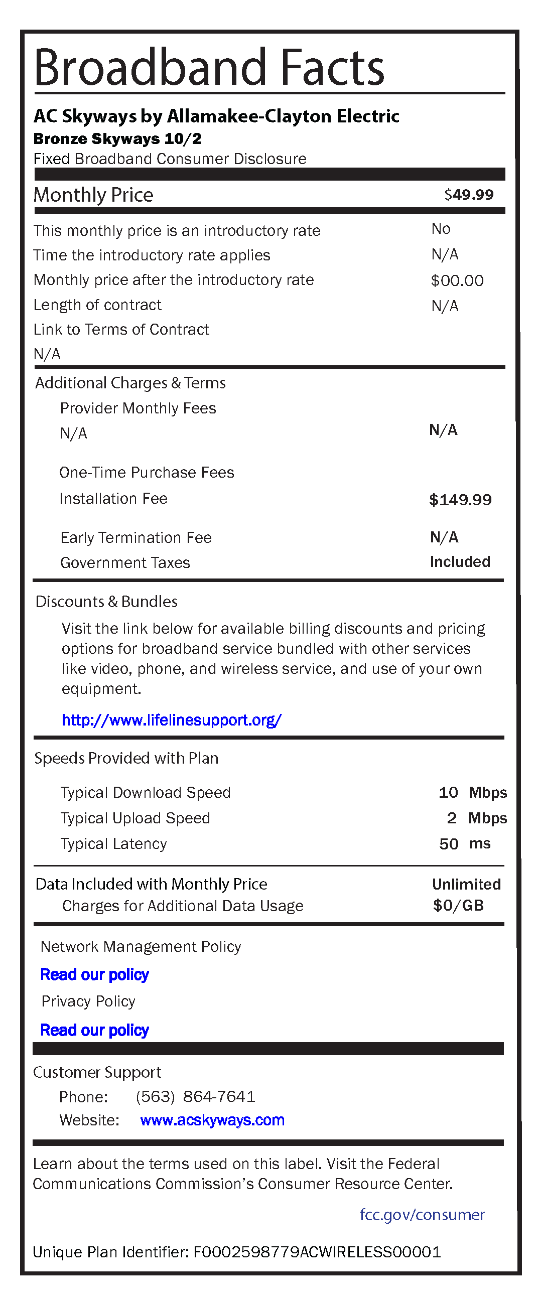 Wireless Bronze Label